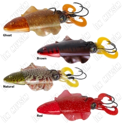 Seabor Cuttle Fish 12cm 110gr Silikon Kalamar Jig Yem - 2