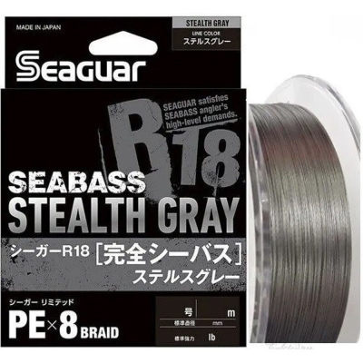 Seaguar R18 Seabass 8B Stealth Gray 150m İp Misina - 1