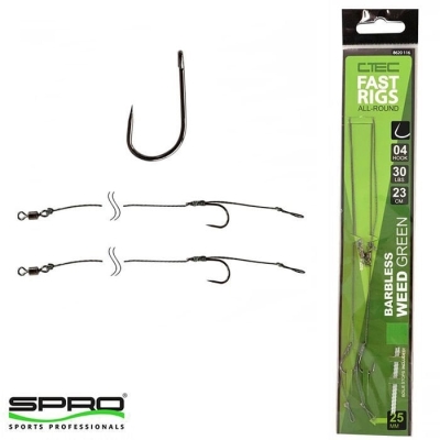 Spro Fast Rigs Weedy Barbless Hazır İğne Takımı - 1