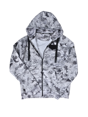 Stafu Pro Jedi Fermuarlı Kapüşonlu Paleo Grey Sweatshirt - 3