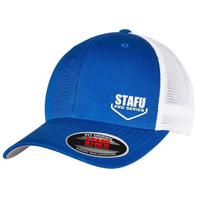 Stafu Pro One Ten Mesh SaksMavi Beyaz Şapka - 1