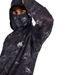Stafu Pro Stratos Kapüşonlu Frenzy Black Performans T-Shirt - 3