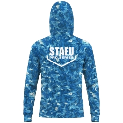 Stafu Pro Stratos Kapüşonlu Sea Chaos Blue Performans T-Shirt - 2