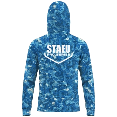 Stafu Pro Stratos Kapüşonlu Sea Chaos Blue Performans T-Shirt - 2