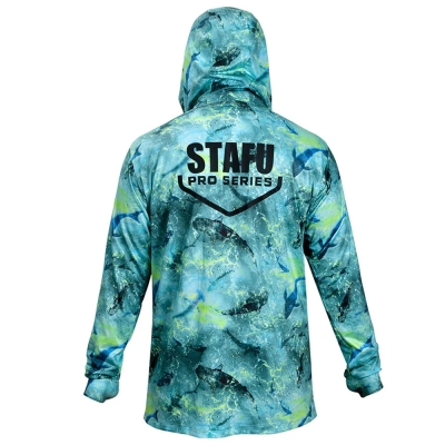 Stafu Pro Stratos Kapüşonlu Shark Lime Performans T-Shirt - 4