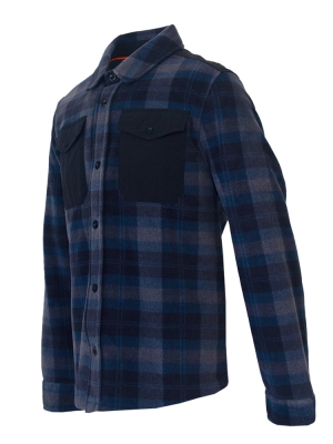 Stafu Pro Wake Uzun Kollu Siyah Gri Ekose Polar Gömlek - 2