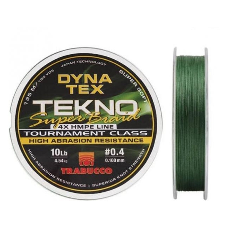 Trabucco Dyna Tex Tekno Super Braid 4B Dark Green 135m İp Misina